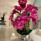 Orchids in Crackled Mirror Vase
