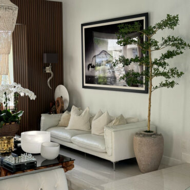 Parthenon Planter with 7′ Shady Lady Tree