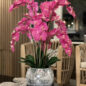 Orchids in Crackled Mirror Vase