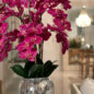 Orchids in Crackled Mirror Vase