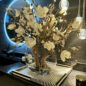 16″ Moon Vase With Magnolias