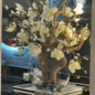 16″ Moon Vase With Magnolias