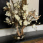 16″ Moon Vase With Magnolias