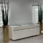 Prism Octagon Planter with Snake Grass